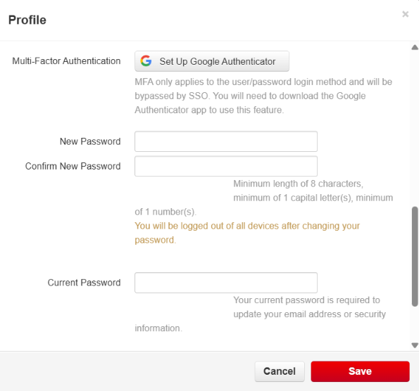 Choose Google Authenticator screenshot